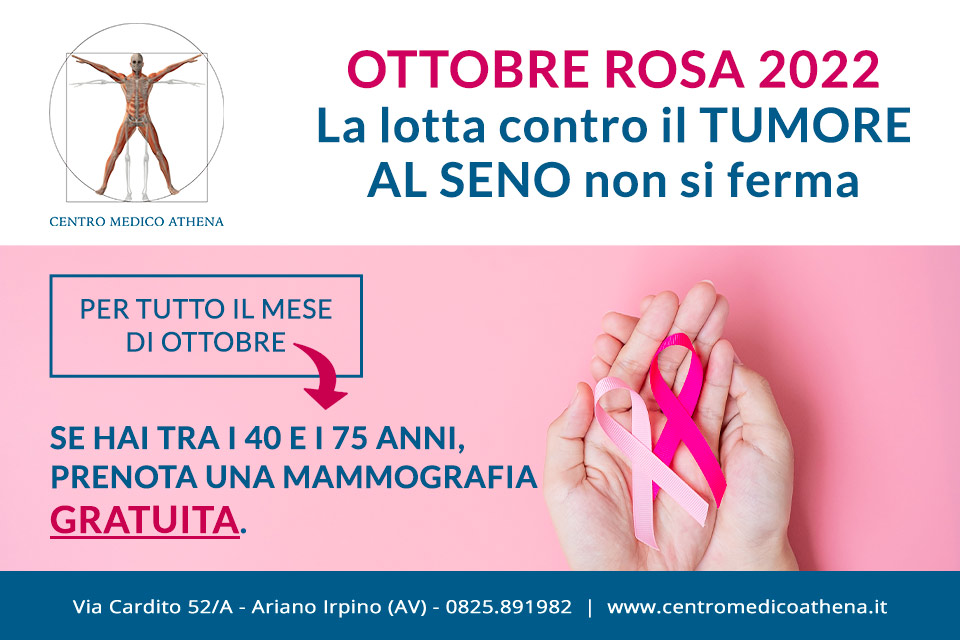 Fino al 31 ottobre, se hai tra i 40 e i 75 anni, puoi effettuare una mammografia gratuitamente in provincia di Avellino