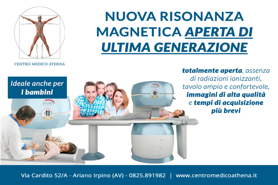 Nuova risonanza magnetica totalmente aperta in provincia di Avellino